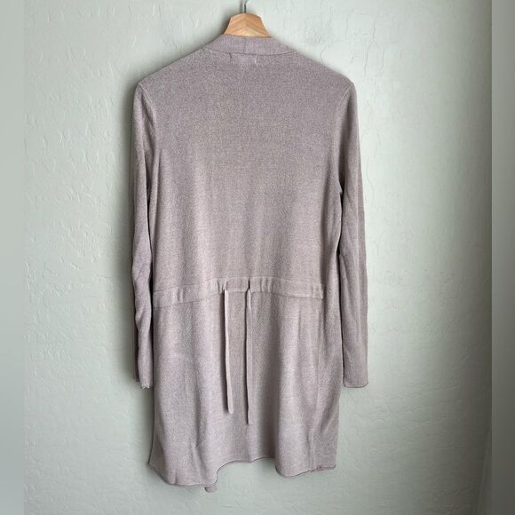 Barefoot Dreams Cozy Chic Ultra Light Back Tie Cardigan Dusty Rose Size Small - Picture 4 of 7